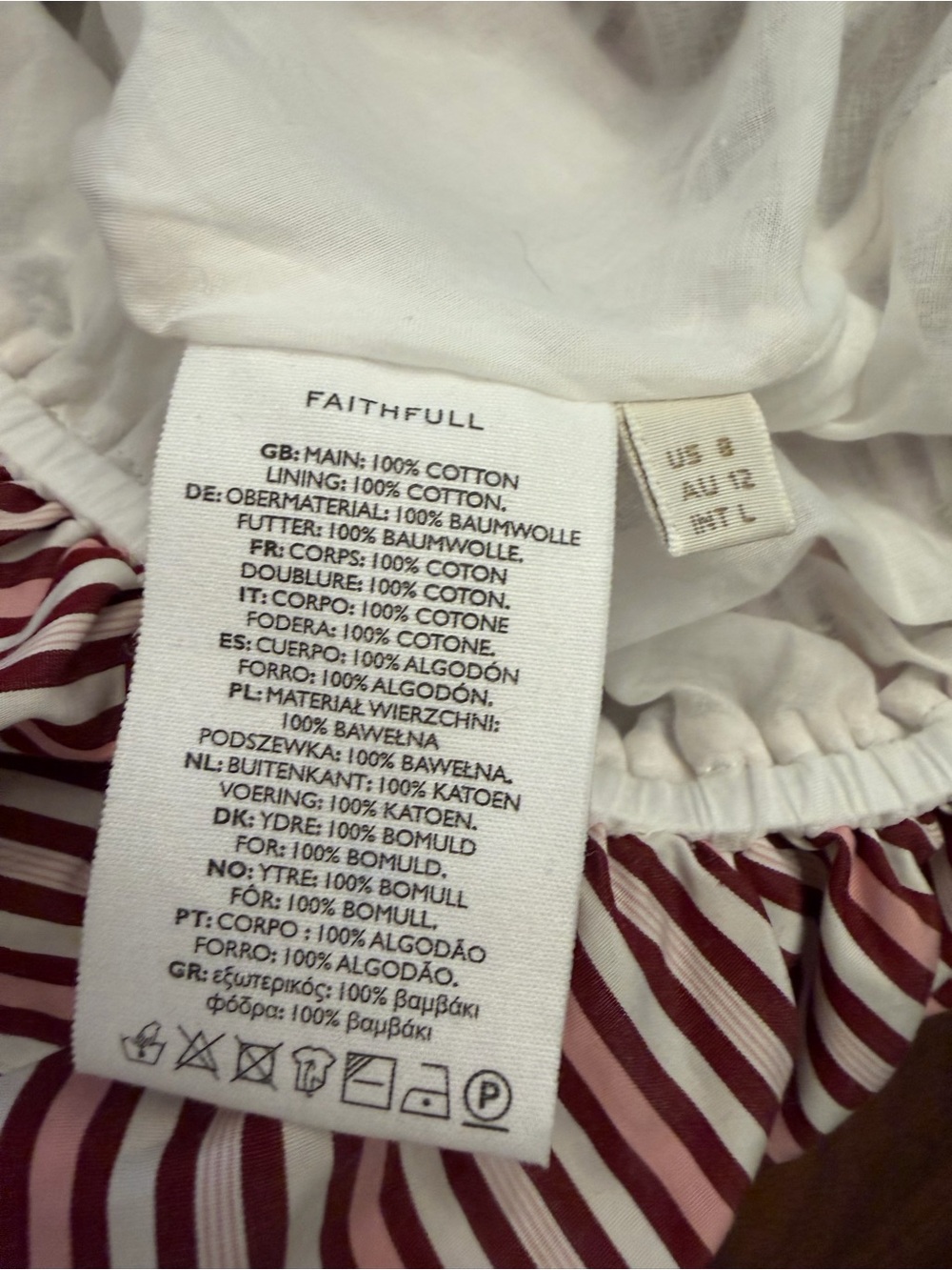 FAITHFULL Aniela striped cotton minidress (124) - Picture 8 of 9